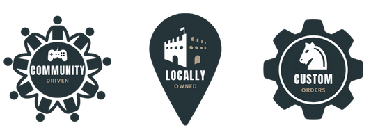 Community oriented, locally owned, custom orders